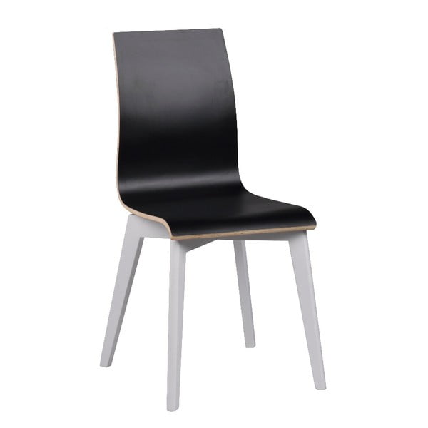 Černá jídelní židle s bílými nohami Rowico Grace