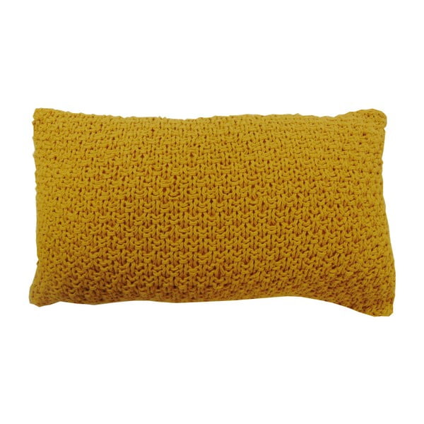 Hořčicově žlutý polštář OVERSEAS Barley, 30 x 50 cm