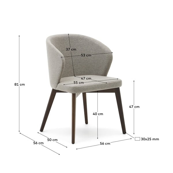 Beež söögitool Darice - Kave Home-image-4