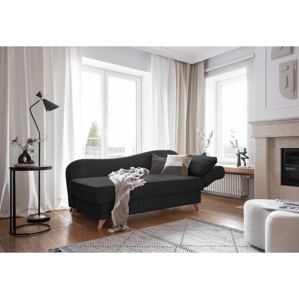 Antratsiitvärvi velvetist lamamistool (parem nurk) Chic Charlotte - Miuform-image-2