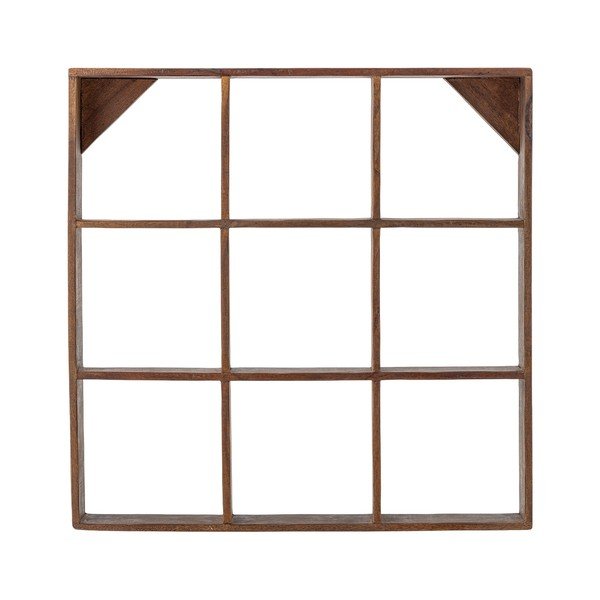 Kahetasandiline riiul taaskasutatud puidust naturaalses värvitoonis 53 cm Tilo - Bloomingville