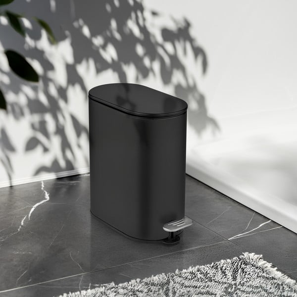 Matt must terasest prügikast 5 l Collungo - Wenko-image-1