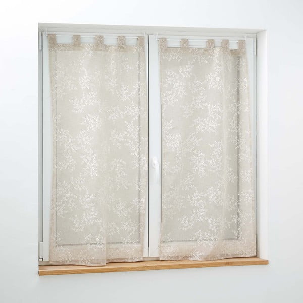 Helepruunid voile kardinad 2 tk komplektis 60x90 cm Karla - douceur d'intérieur