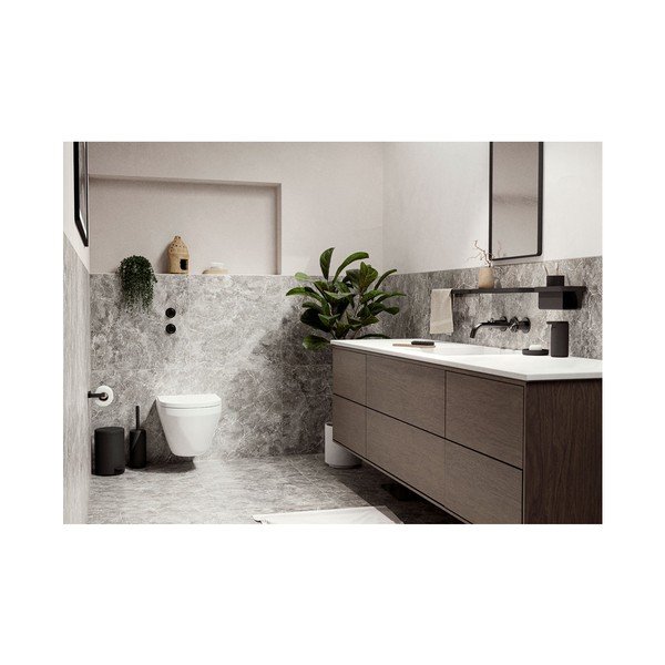 Must seinale paigaldatud vannitoa riiul Rim - Zone-image-1