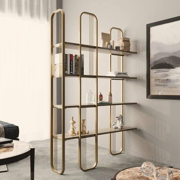 Kuldne riiul männidekooriga 125x180 cm Sierra - Kalune Design-image-1