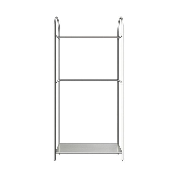 Metallist riidepuuraam matt hõbedases värvitoonis 92x186x39 cm Arch - Mette Ditmer Denmark