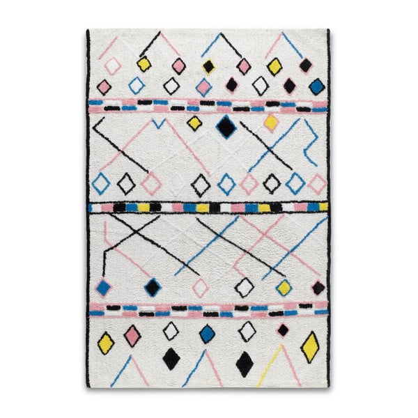 Barevný ručně tkaný koberec z bavlny HF Living Morocco, 140 x 200 cm