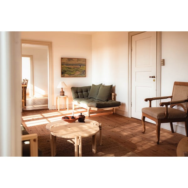 Ümmargune naturaalset värvi kohvilaud ø 60 cm Sticks - Karup Design-image-4