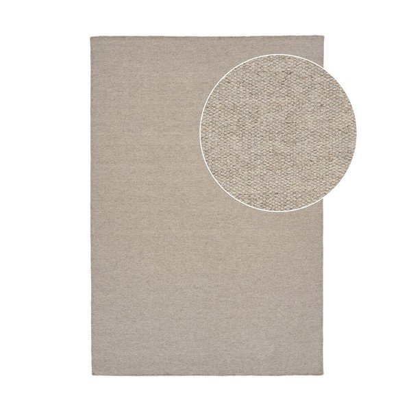 Hallikaspruun villasegu vaip 200x300 cm Nila - House Nordic