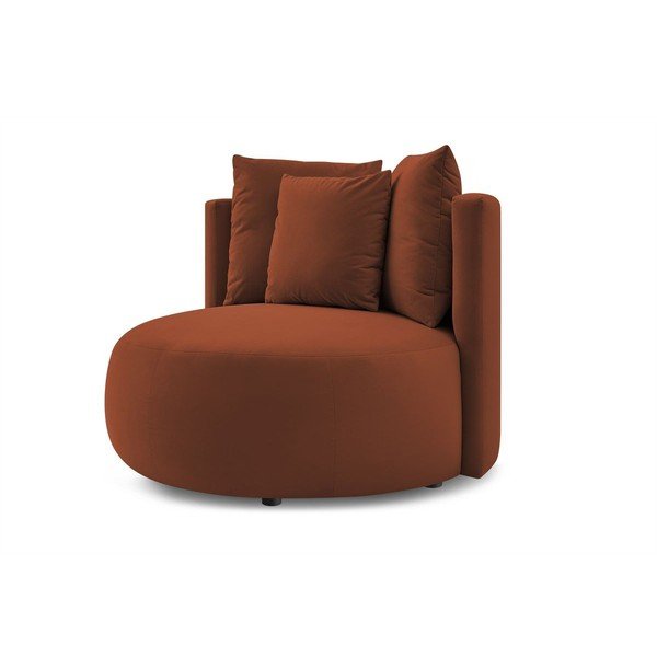 Oranž sametist tugitool Cesar - Bobochic Paris