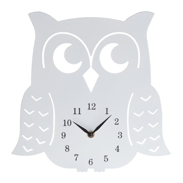 Dřevěné hodiny Clock Owl, 30 cm