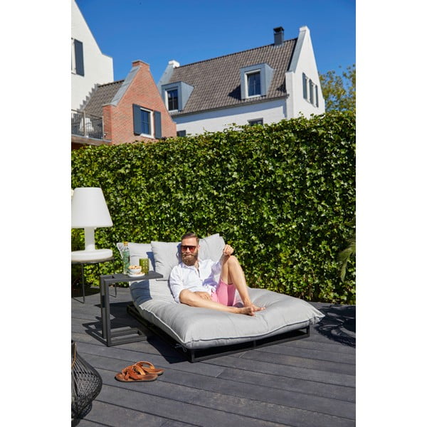 Helehall metallist polsterdatud aia lamamistool Emma - Hartman-image-4