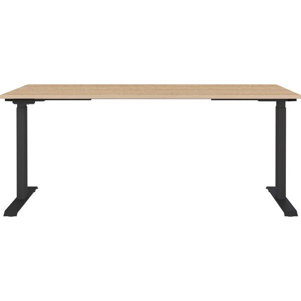 Reguleeritav töölaud elektriliselt reguleeritava kõrguse ja tammepuust pealispinnaga 80x180 cm Lissabon - Germania