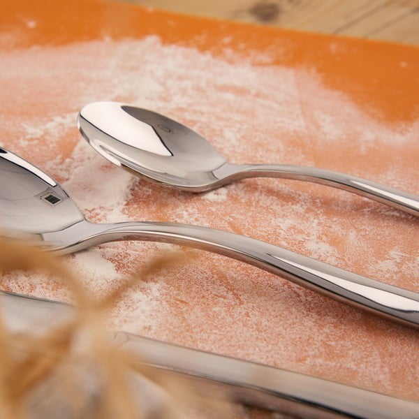 24-osaline hõbedane roostevabast terasest söögiriistade komplekt Shape - Orion-image-1