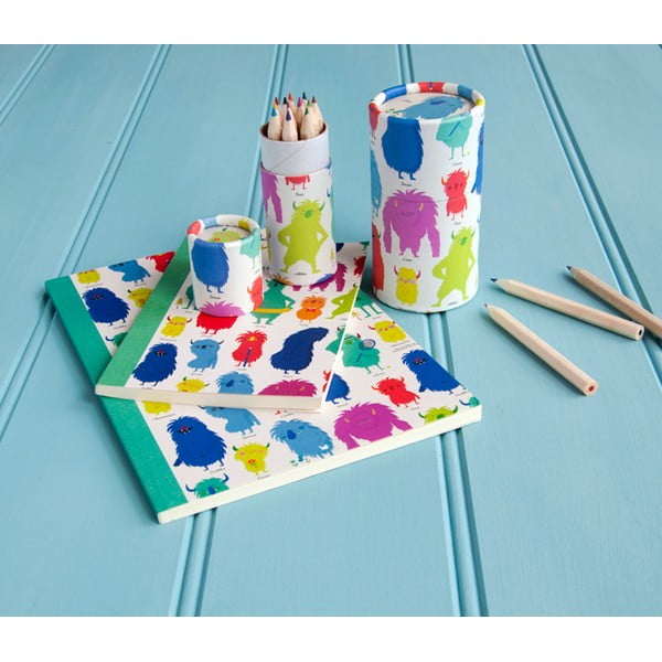 Komplekt 12 Monsters Of The World mini värvipliiatsit - Rex London-image-3