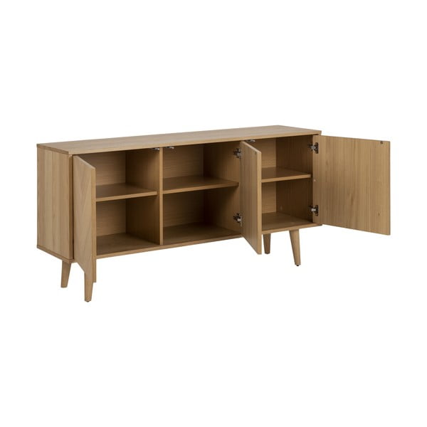 Tammedekooriga madal kummut 150x75 cm Nagano - Actona-image-3
