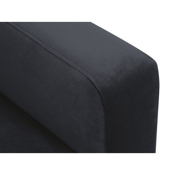 Must sametist diivan 220 cm Harmony – Kooko Home-image-4