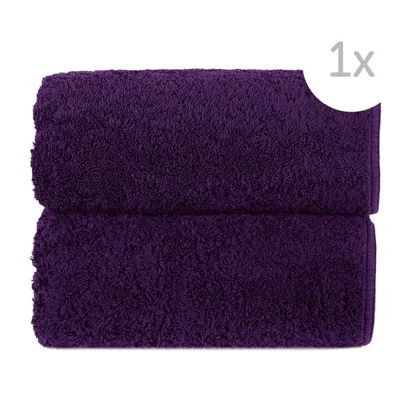 Tmavě fialový ručník Graccioza Loop, 30 x 50 cm