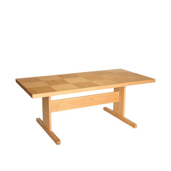 Söögilaud tammepuust dekooriga 95x195 cm Skak - Hübsch