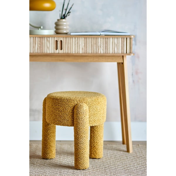 Ookerkollane polsterdatud tool Bruno - Bloomingville-image-1