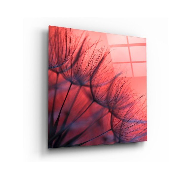 Klaasimaal, 40 x 40 cm Red Dandelion - Insigne