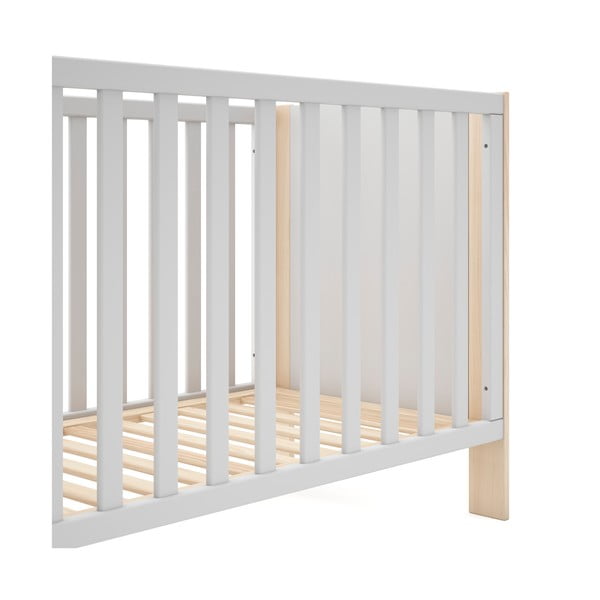 Valge/loomulik võrevoodi 60x120 cm Esteban - Marckeric-image-4