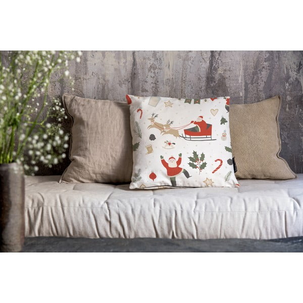 Jõulumotiividega padjakate 45x45 cm Happy Santa - Butter Kings-image-1