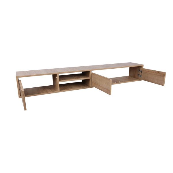 Tammespoonist TV-alus 180x30x25 cm Rust - Kalune Design-image-3