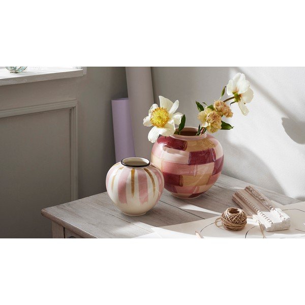 Roosa keraamiline vaas ø 21,5 cm Canvas - Kähler Design-image-3