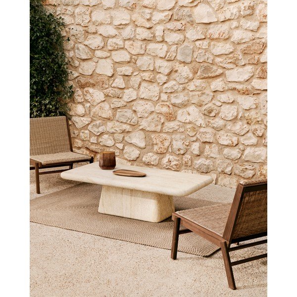 Beež taaskasutatud kiududest sise- ja välisvaip 160x230 cm Despas - Kave Home-image-1