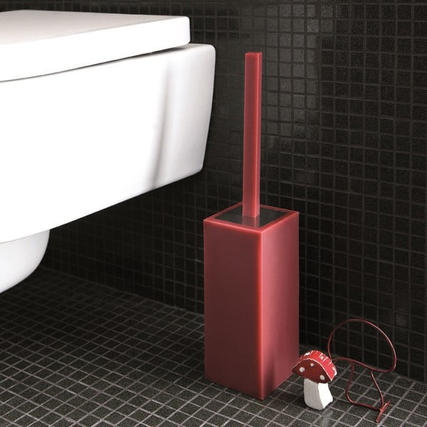 Nerozbitný toaletní kartáč Portascopino, červený