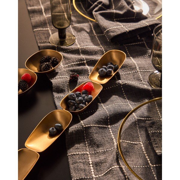 Kuldne roostevabast terasest serveerimiskauss Aruc - Kave Home-image-1