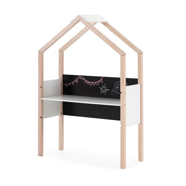 Laste männipuidust kirjutuslaud 40x100 cm Roxana - Marckeric-image-3