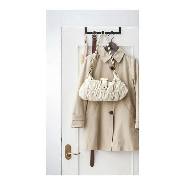 Must metallist uksele riputatav nagi 30 cm Tower - YAMAZAKI-image-2