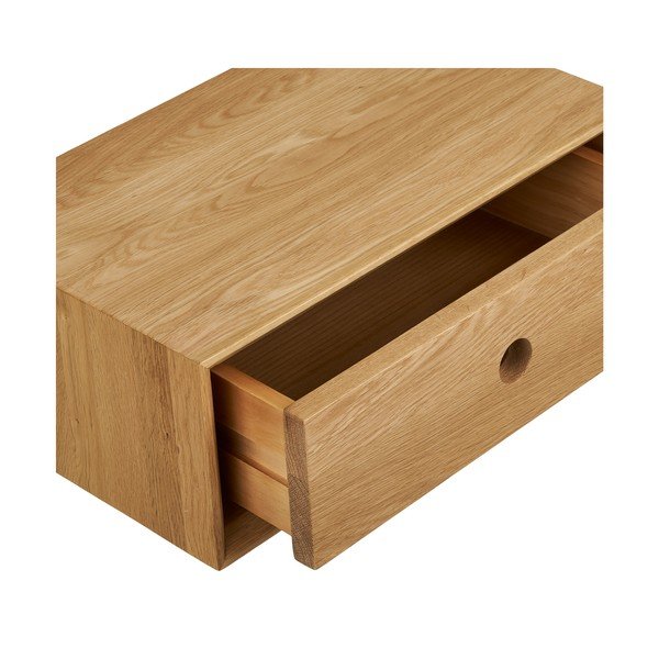 Tammepuidust riiul heledas naturaalses värvitoonis 40 cm Luzern - House Nordic-image-4