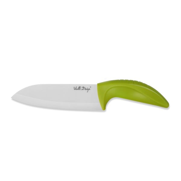 Keramický nůž Santoku, 14 cm, zelený