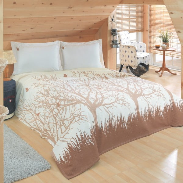 Set přehozu přes postel a prostěradla U.S. Polo Assn. Chicago, 160 x 220 cm