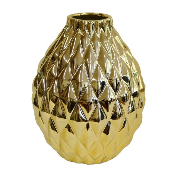 Keramická váza ve zlaté barvě Maiko Jarron, 20 cm