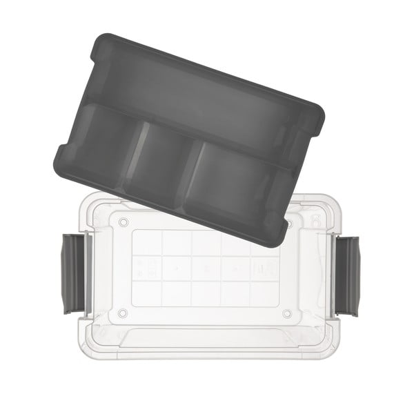 Kaanega plastikust hoiukarp 35x23x17 cm Multi Stormax - Orion-image-1