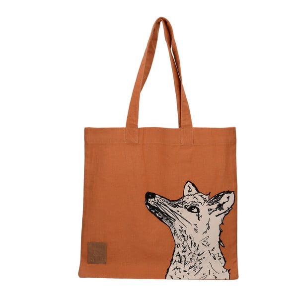 Oranžová plátěná taška Creative Tops Wild Fox