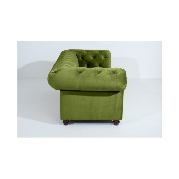 Zelená pohovka Max Winzer Orleans Velvet, 216 cm-image-3