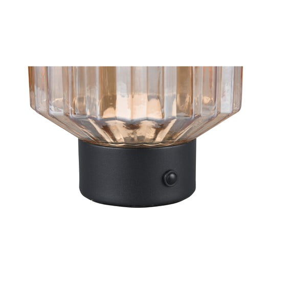 Must-beež dimmerdatav LED laualamp klaasist varjuga  (kõrgus 19,5 cm) Lord - Trio-image-3