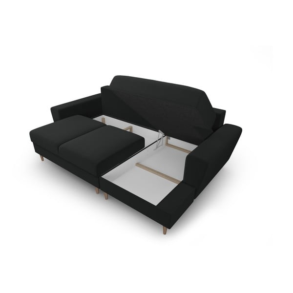 Must sametist panipaigaga nurgadiivanvoodi (parem nurk) Kyoto - Cosmopolitan Design-image-3