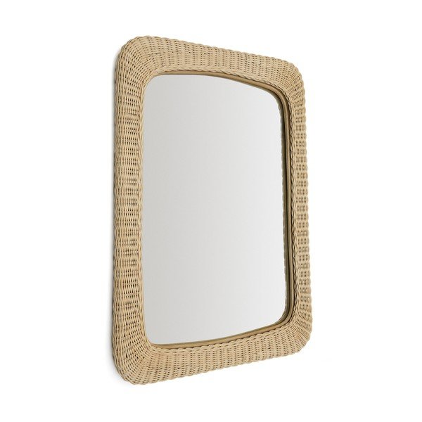 Rotangist raamiga seinapeegel 58x79 cm Zilna - Kave Home