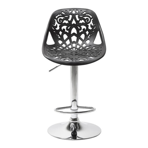 Černá barová židle Kare Design Ornament 