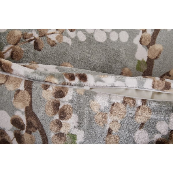 Hall üheinimese mikrofliisist voodipesu 140x200 cm Branches – My House-image-3