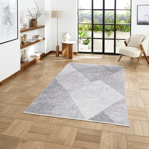 Helehall puuvillaseguga pestav vaip 122x170 cm Whisper - Think Rugs-image-1