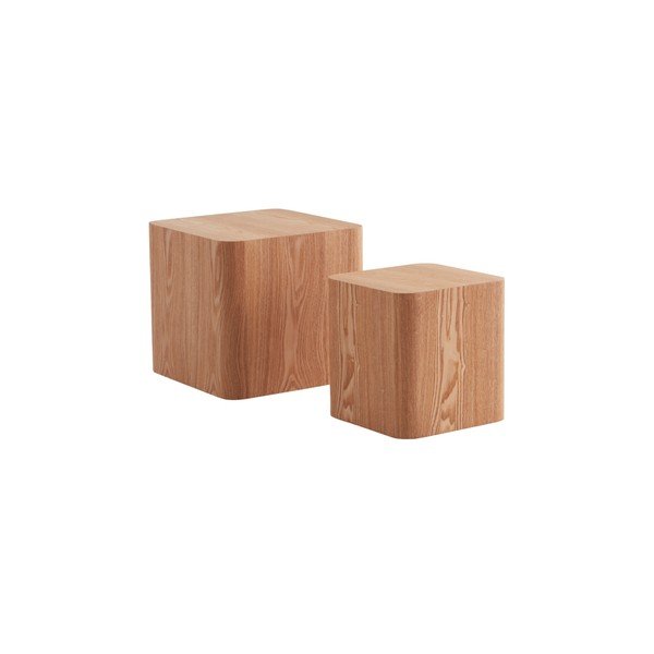 Abilauad komplektis 2 tk saarepuust dekooriga 40x40 cm Cubo - Jotex