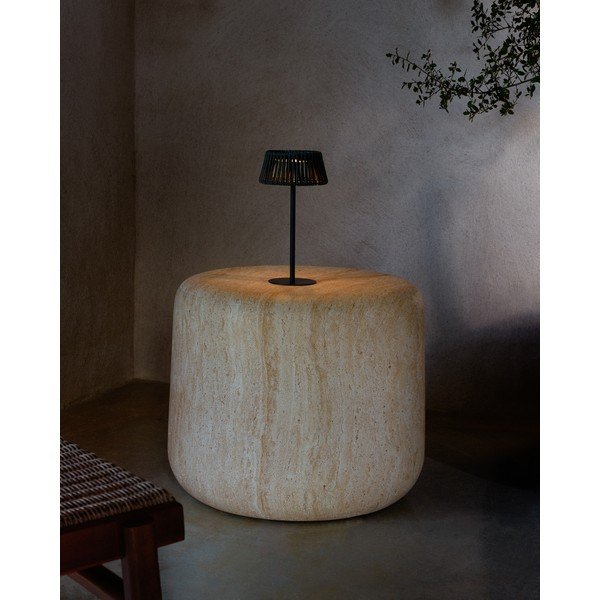 LED-laua-/kaasaskantav päikesepatareiga õuelamp ø 11 cm Aldet - Kave Home-image-1