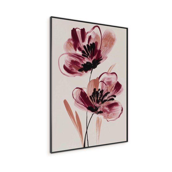 Trükitud pilt raamiga/lõuendil 70x100 cm Burgundy Blooms - Styler-image-4